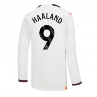 Camiseta Manchester City Erling Haaland #9 Segunda Equipación Replica 2023-24 mangas largas
